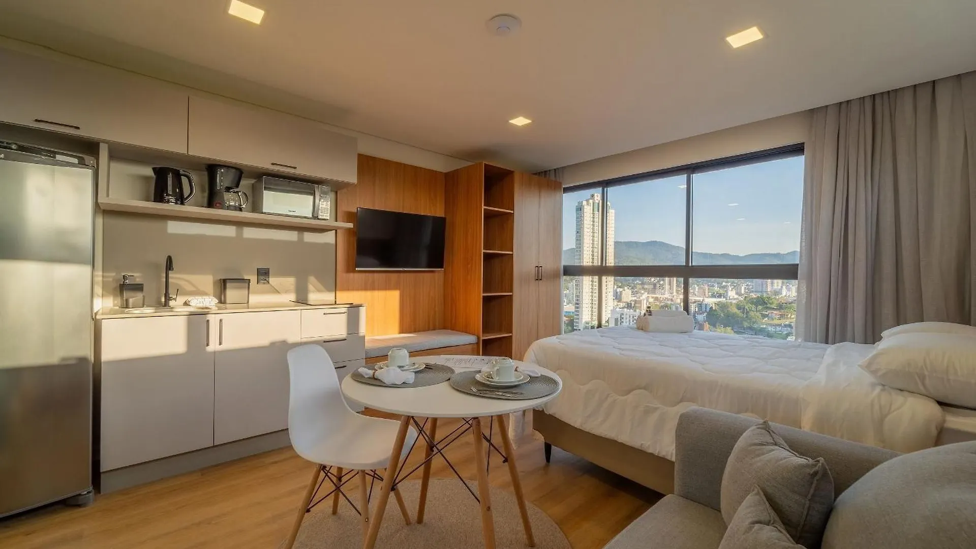 公寓 Edificio Up - Loft Proximo A Vila Germanica E Furb Com Vaga. 布卢梅瑙 巴西